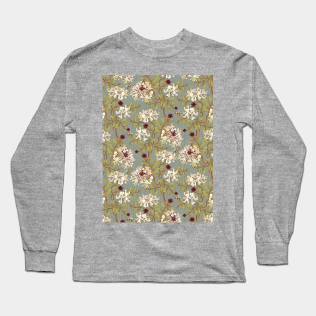 Honeysuckle Vine Long Sleeve T-Shirt by Pamelandia